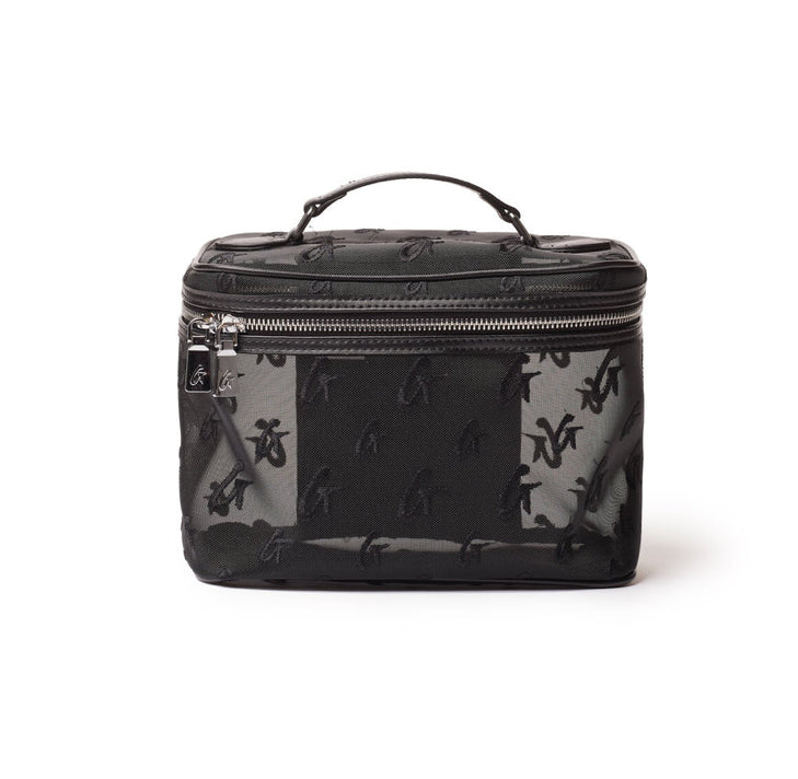 LARGE METALLIC MONOGRAM TOILETRY BAG